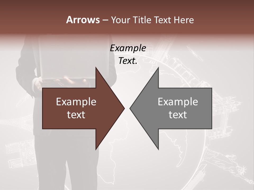 Earth Software Hand PowerPoint Template