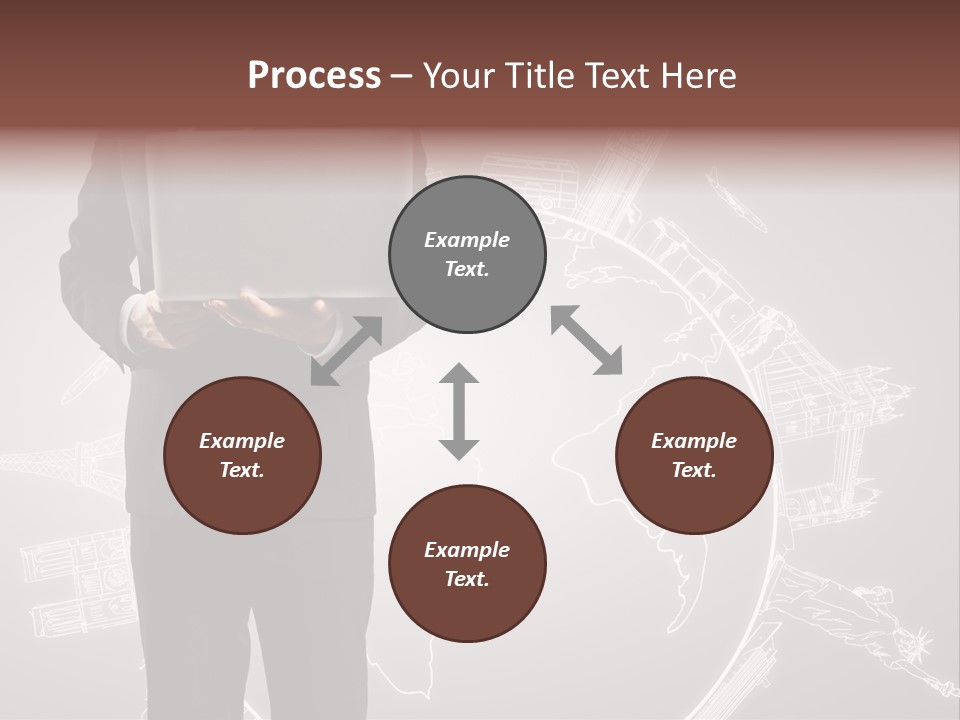 Earth Software Hand PowerPoint Template