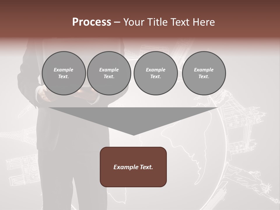 Earth Software Hand PowerPoint Template