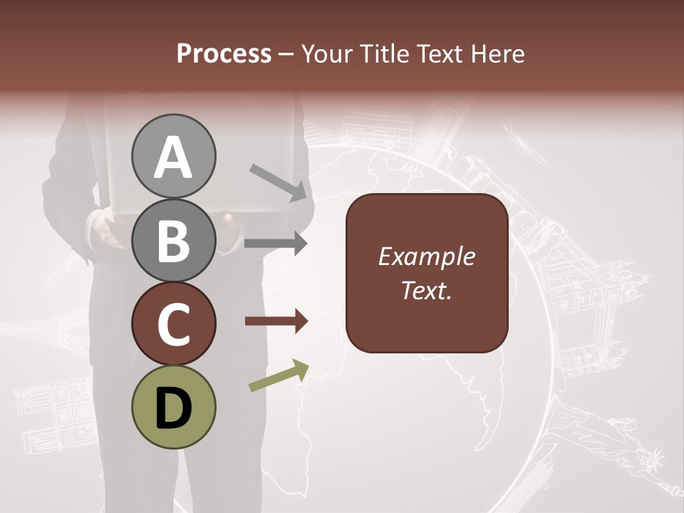 Earth Software Hand PowerPoint Template