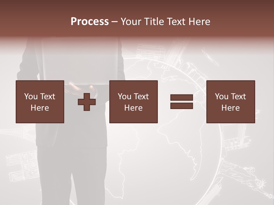 Earth Software Hand PowerPoint Template