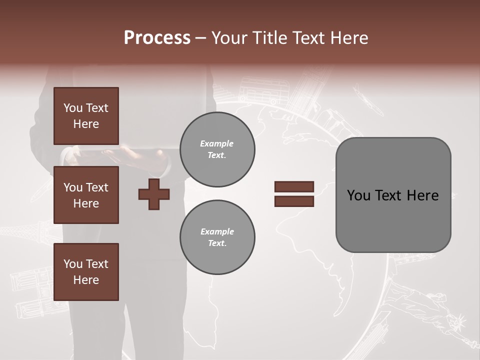 Earth Software Hand PowerPoint Template