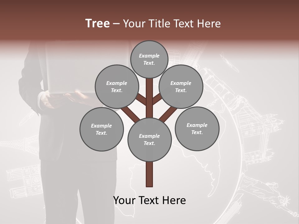 Earth Software Hand PowerPoint Template