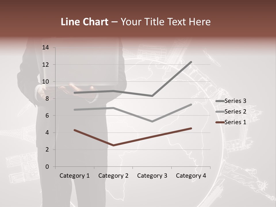 Earth Software Hand PowerPoint Template