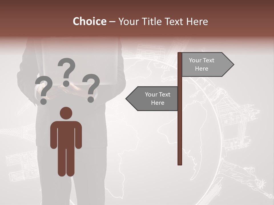 Earth Software Hand PowerPoint Template