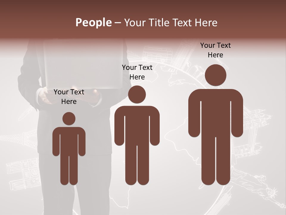 Earth Software Hand PowerPoint Template