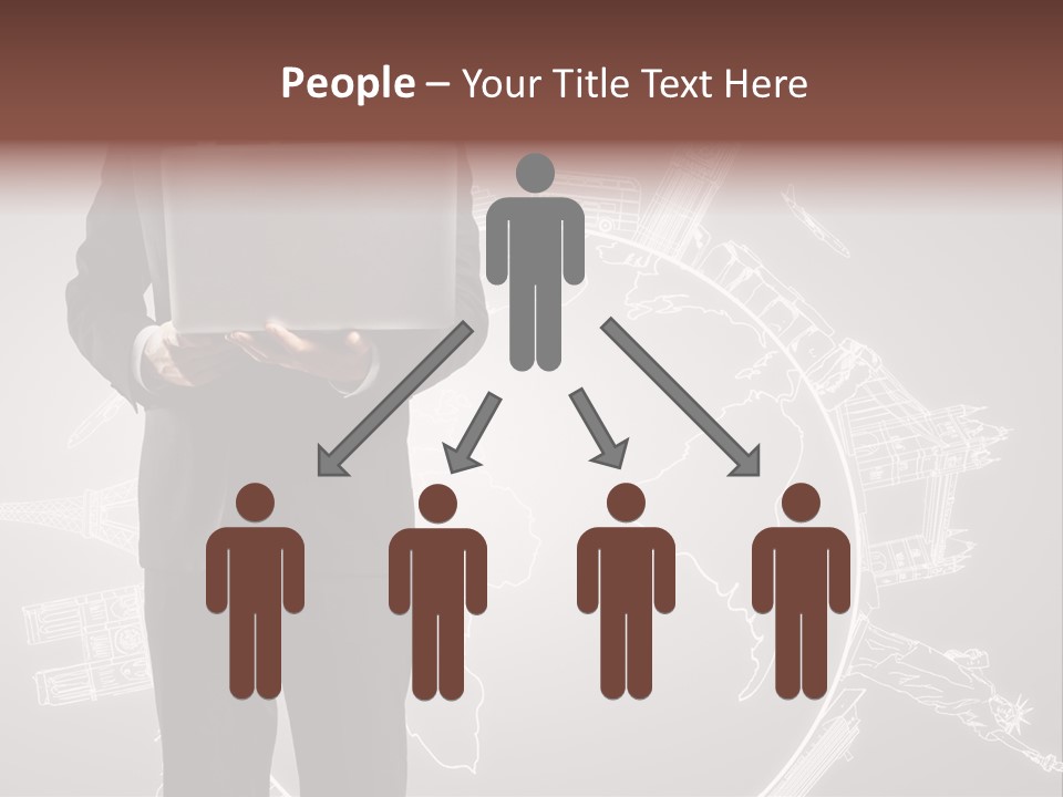Earth Software Hand PowerPoint Template
