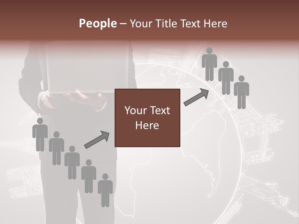 Earth Software Hand PowerPoint Template