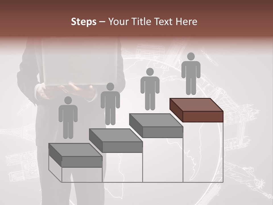 Earth Software Hand PowerPoint Template