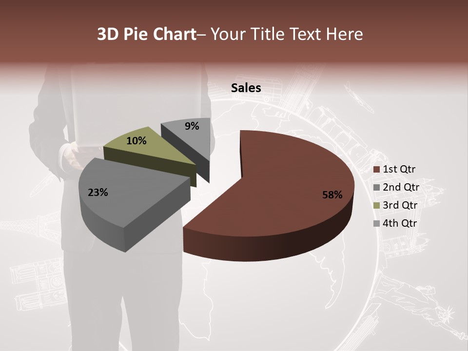 Earth Software Hand PowerPoint Template