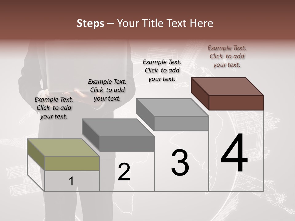 Earth Software Hand PowerPoint Template