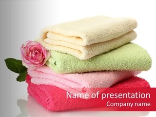 Towel Bath Care PowerPoint Template