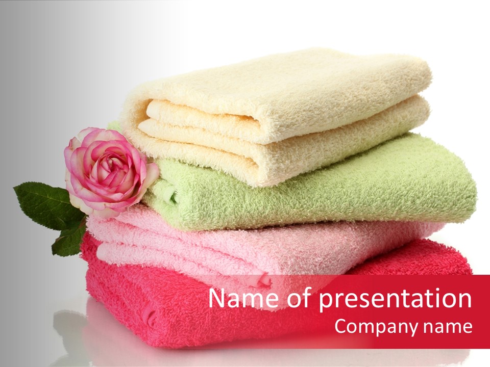 Towel Bath Care PowerPoint Template