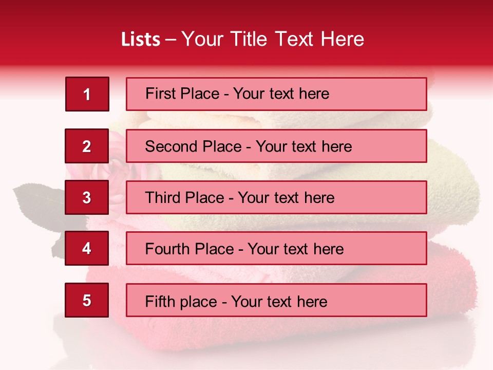 Towel Bath Care PowerPoint Template