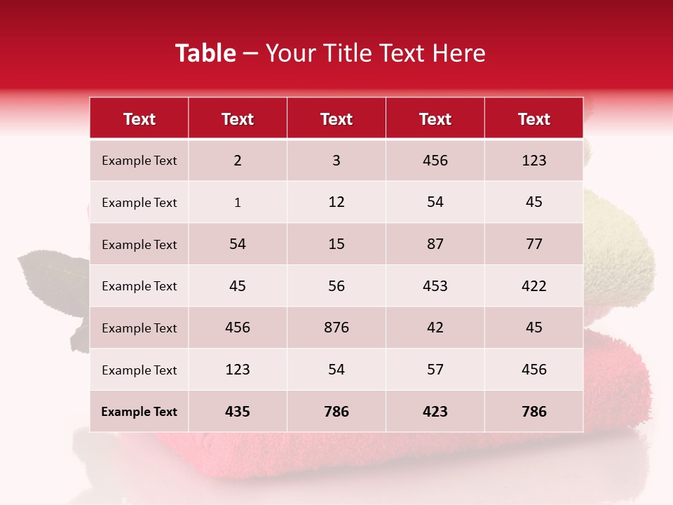 Towel Bath Care PowerPoint Template