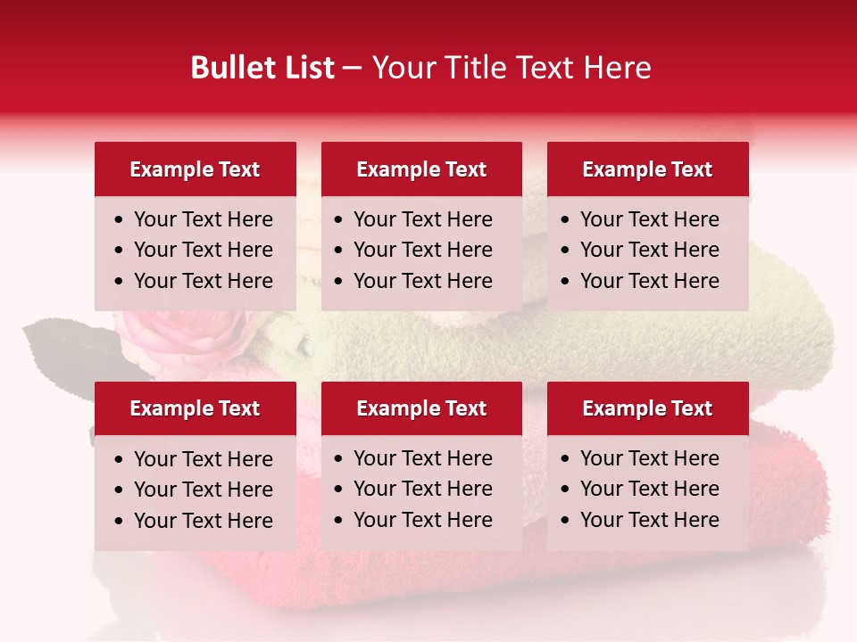 Towel Bath Care PowerPoint Template