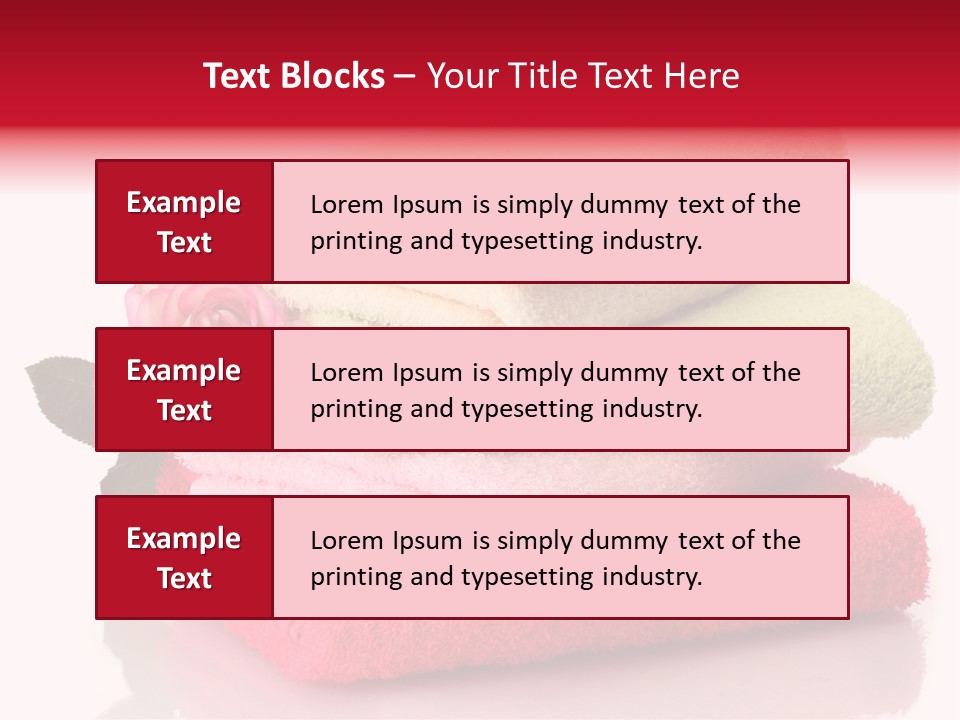 Towel Bath Care PowerPoint Template