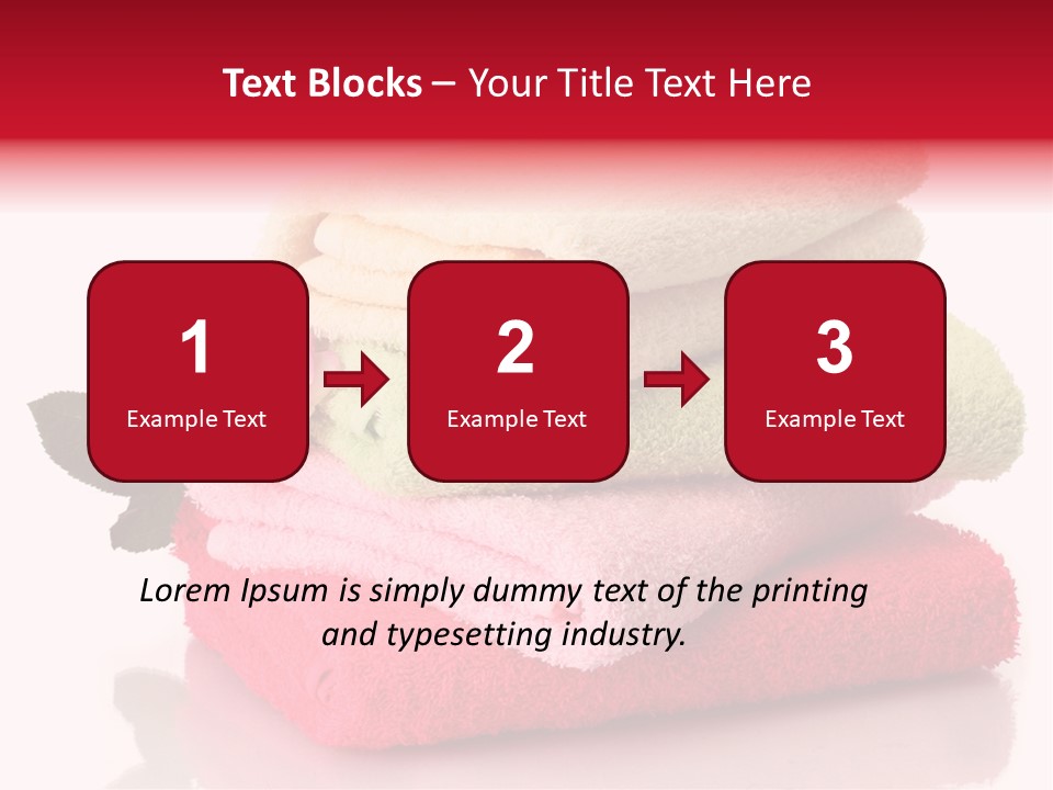 Towel Bath Care PowerPoint Template