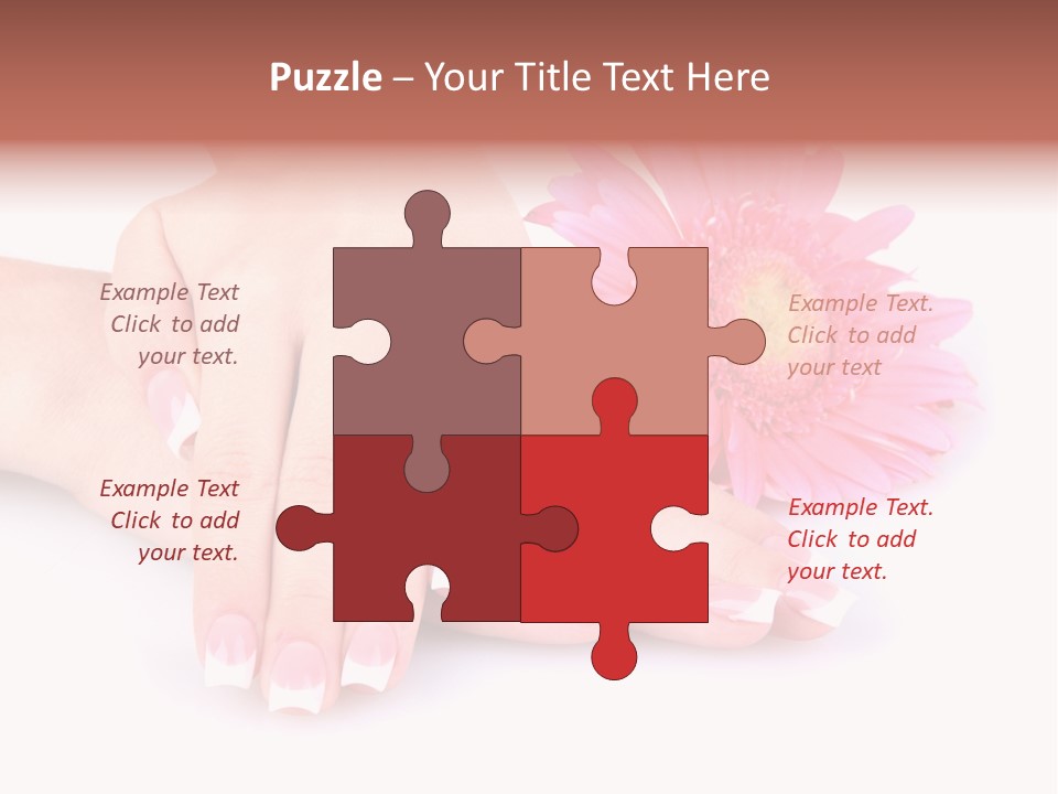 Wellness Background Camomile PowerPoint Template