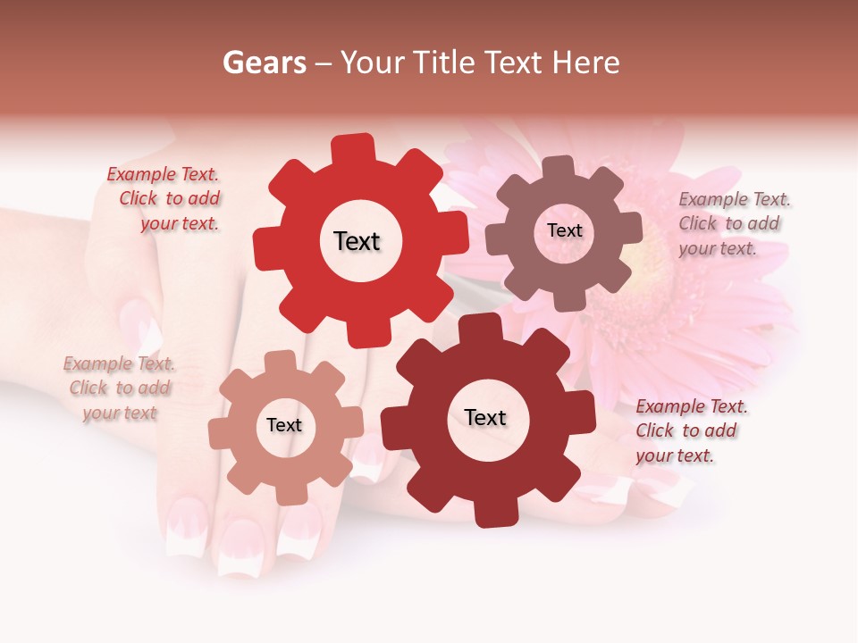 Wellness Background Camomile PowerPoint Template