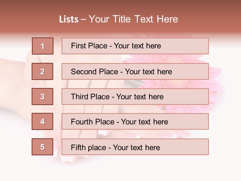 Wellness Background Camomile PowerPoint Template