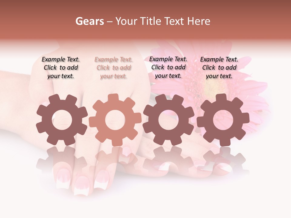 Wellness Background Camomile PowerPoint Template