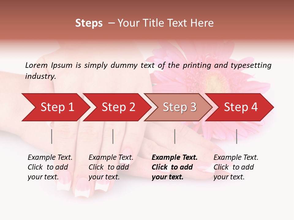 Wellness Background Camomile PowerPoint Template