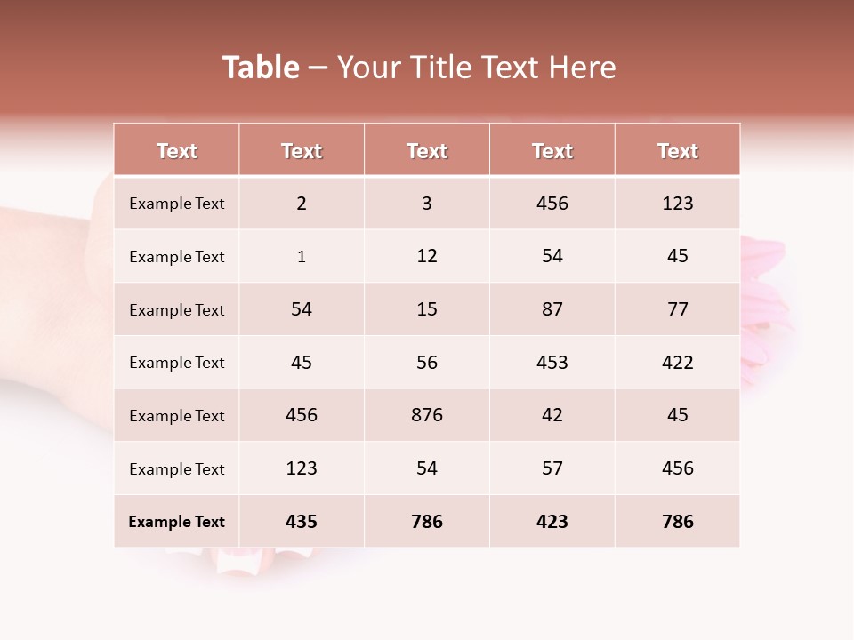 Wellness Background Camomile PowerPoint Template