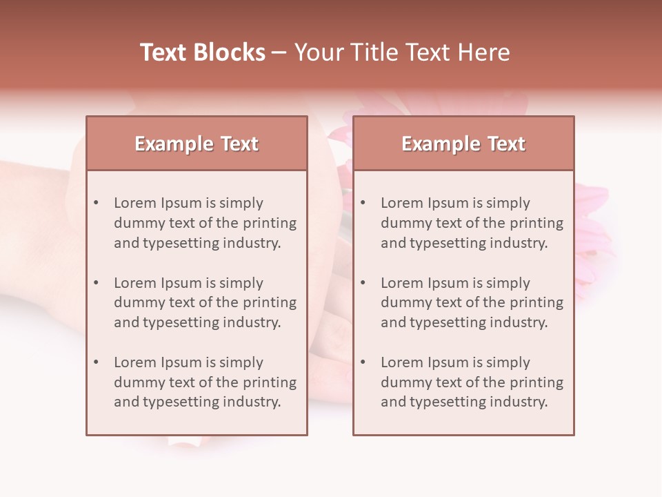Wellness Background Camomile PowerPoint Template