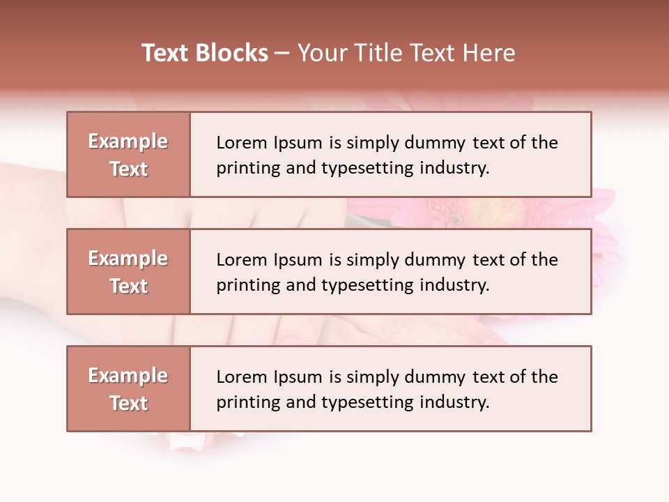 Wellness Background Camomile PowerPoint Template