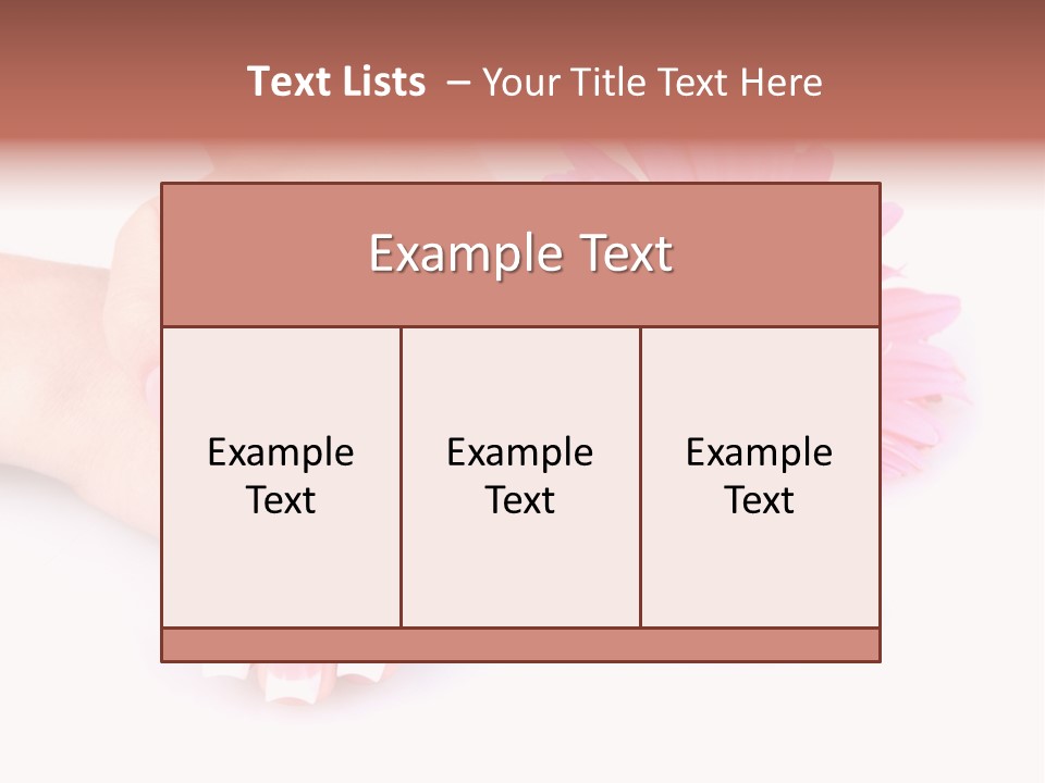 Wellness Background Camomile PowerPoint Template