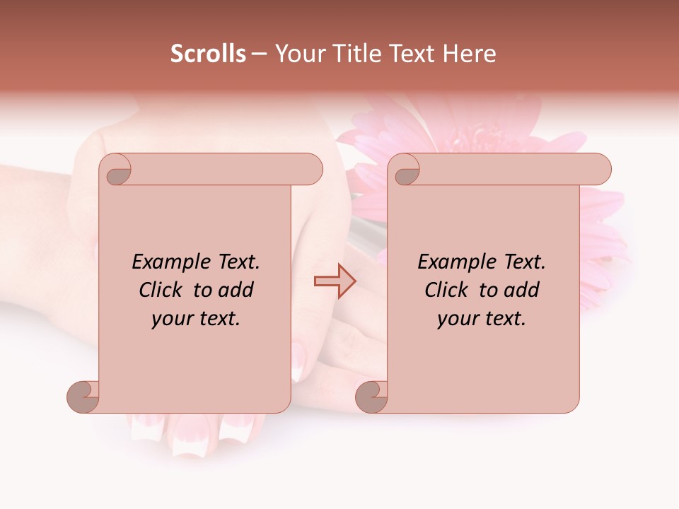 Wellness Background Camomile PowerPoint Template