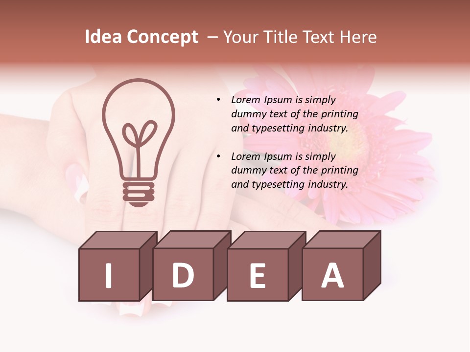 Wellness Background Camomile PowerPoint Template