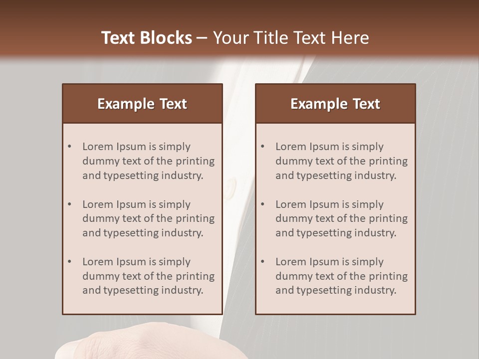 Service Men Luxury Dinner PowerPoint Template