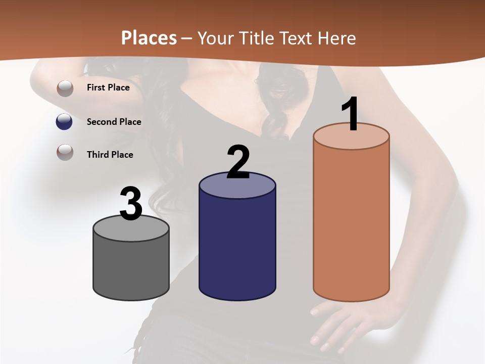 Long Posing Studio PowerPoint Template