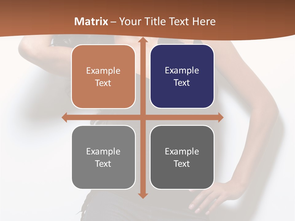 Long Posing Studio PowerPoint Template