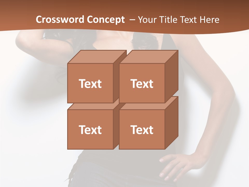 Long Posing Studio PowerPoint Template