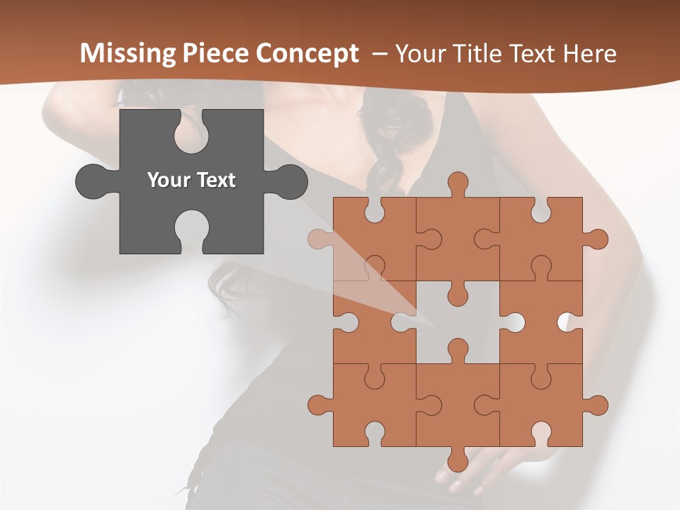 Long Posing Studio PowerPoint Template