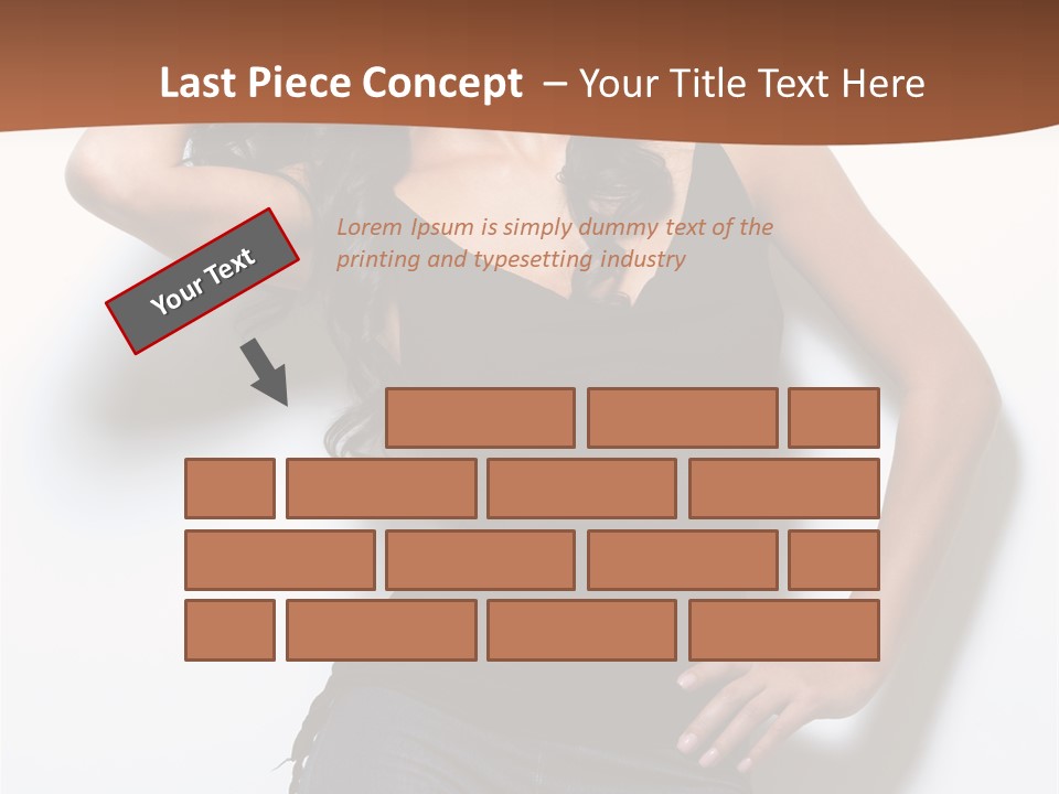 Long Posing Studio PowerPoint Template