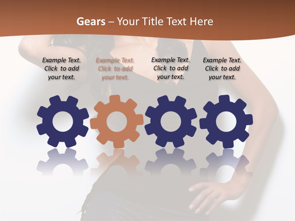 Long Posing Studio PowerPoint Template