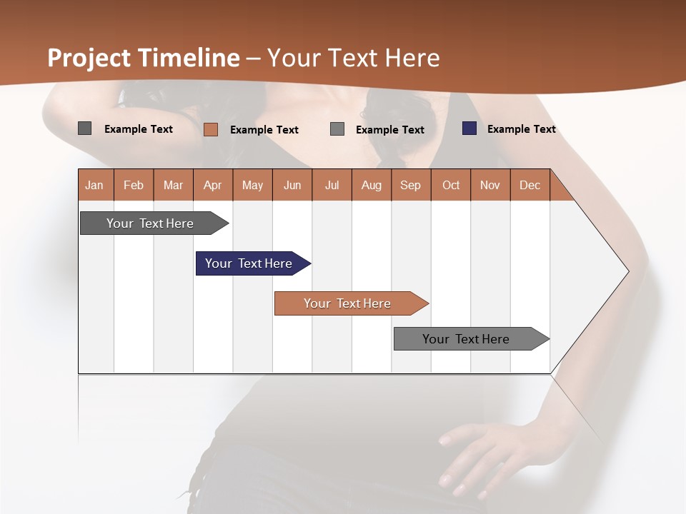 Long Posing Studio PowerPoint Template