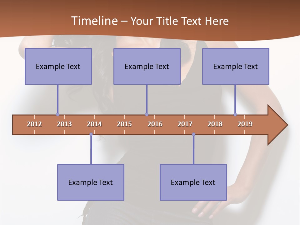 Long Posing Studio PowerPoint Template