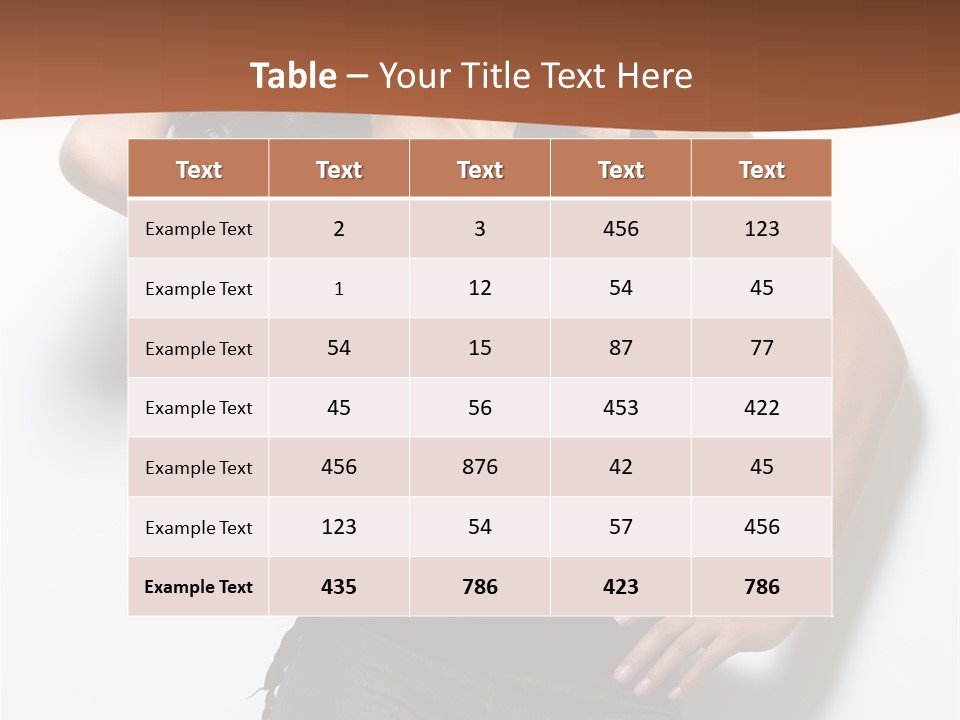Long Posing Studio PowerPoint Template