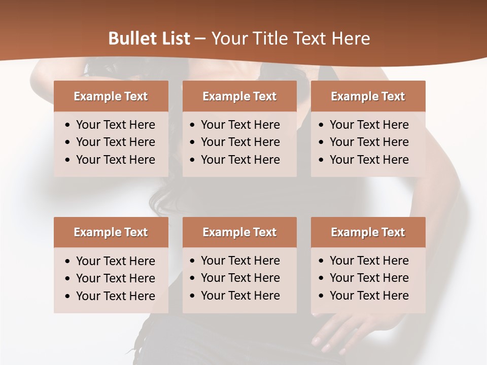 Long Posing Studio PowerPoint Template