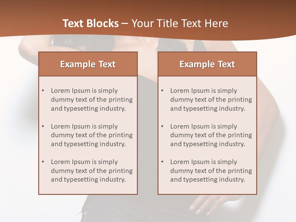 Long Posing Studio PowerPoint Template