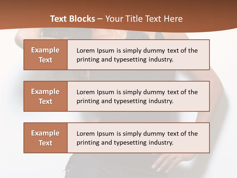 Long Posing Studio PowerPoint Template