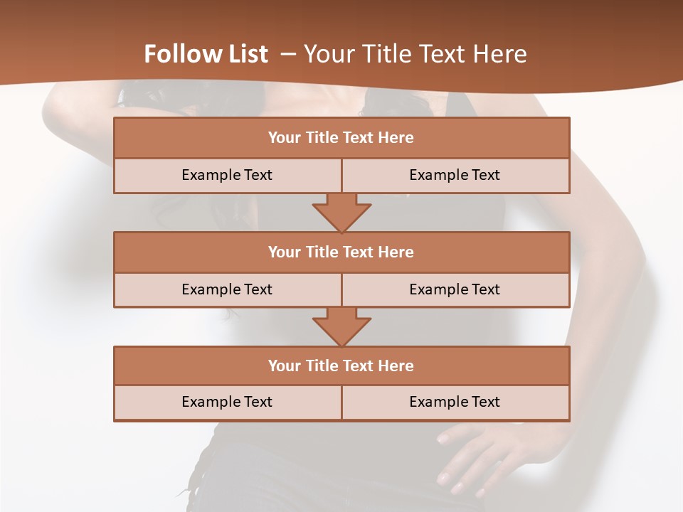 Long Posing Studio PowerPoint Template