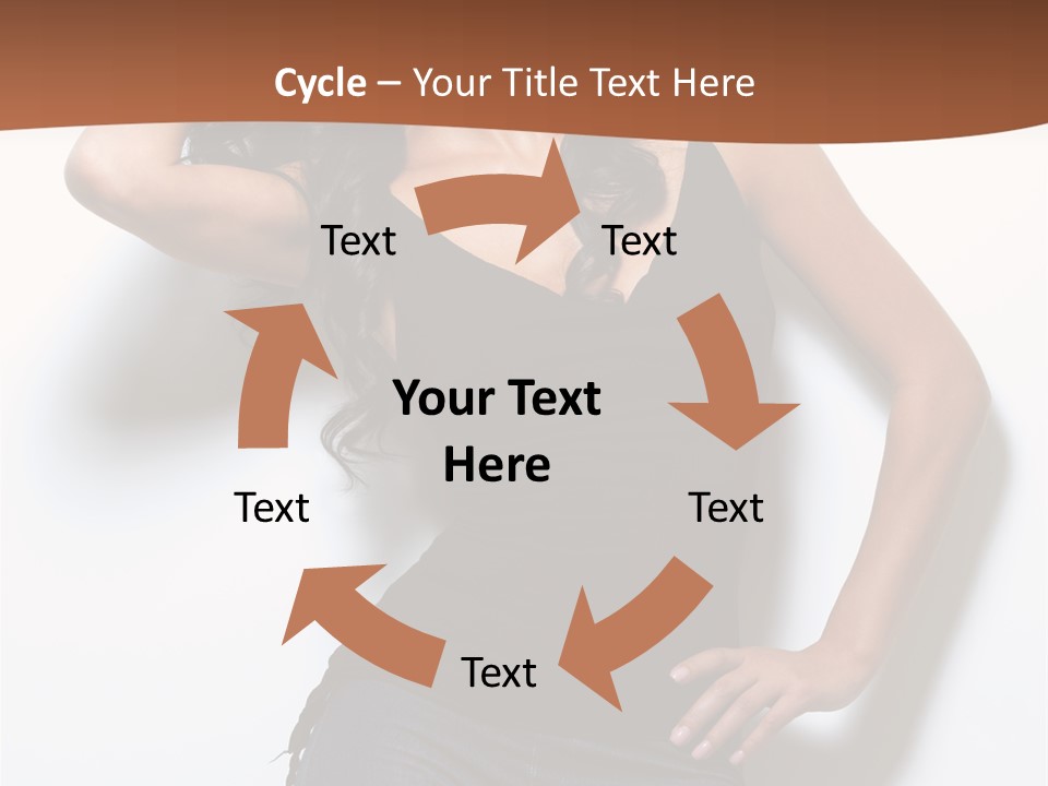 Long Posing Studio PowerPoint Template