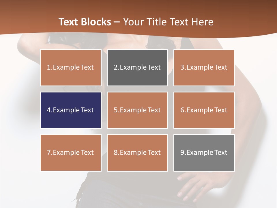 Long Posing Studio PowerPoint Template