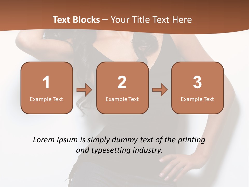 Long Posing Studio PowerPoint Template